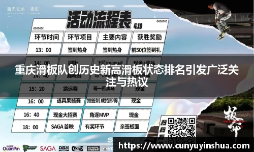 重庆滑板队创历史新高滑板状态排名引发广泛关注与热议